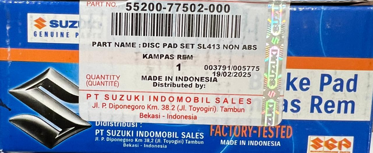 Brake Pad Original Suzuki Motors WAGAN R
